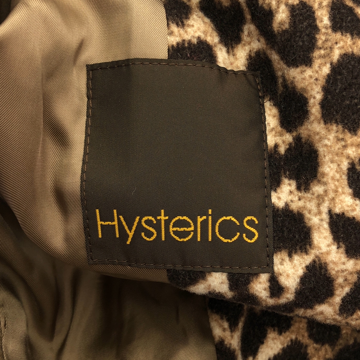 HYSTERIC GLAMOUR / ヒステリックグラマー ウール レオパード チェスターコート