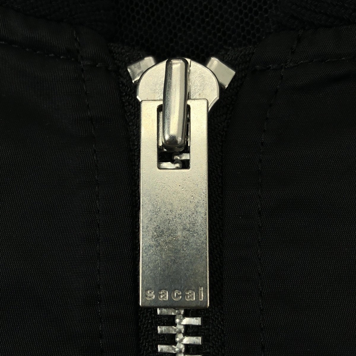 sacai / サカイ 異素材 切替 レーススリーブ ボンバー ジャケット ブルゾン