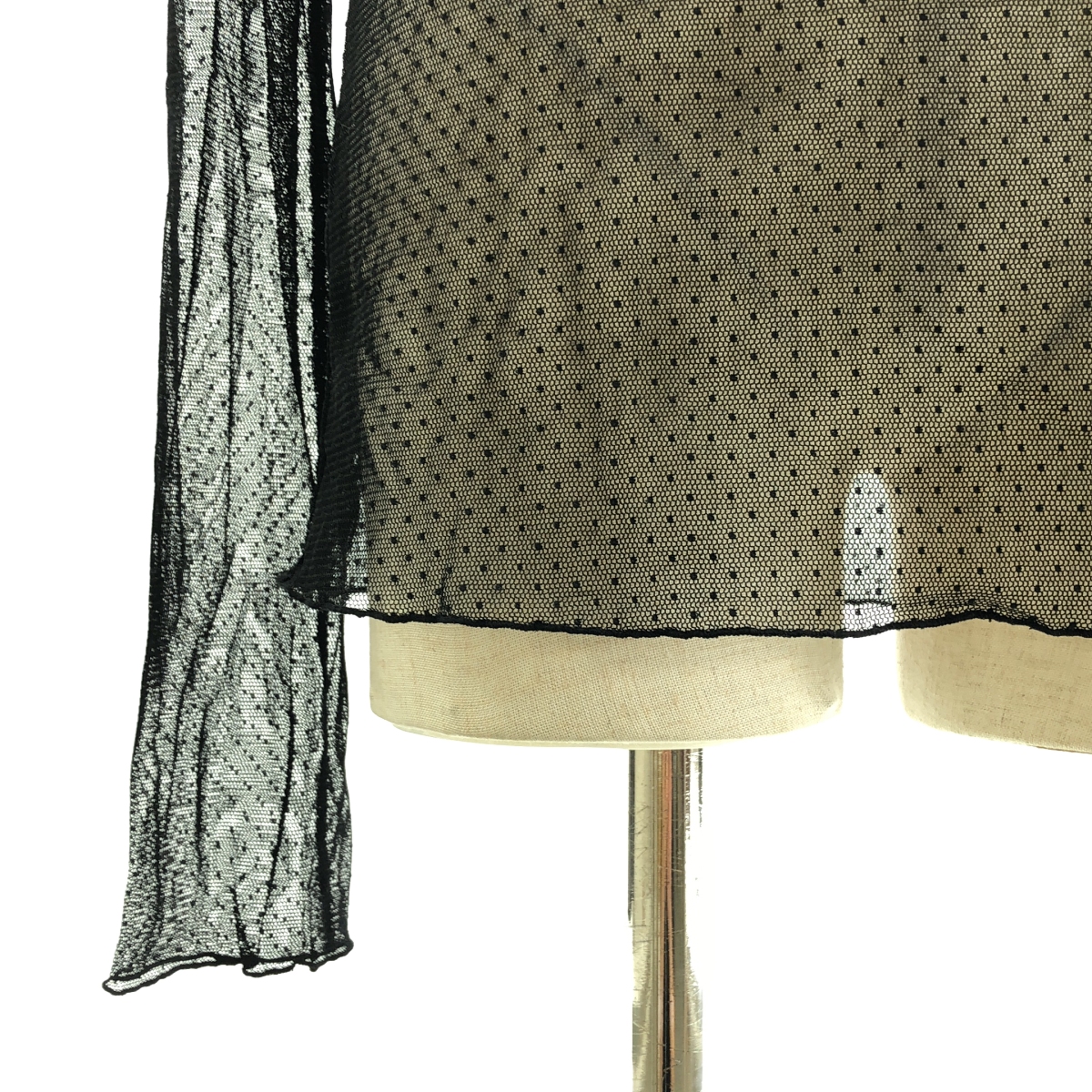 Col Pierrot / コルピエロ Dot sheer Blouse / チュール ハイネック ブラウス カットソー