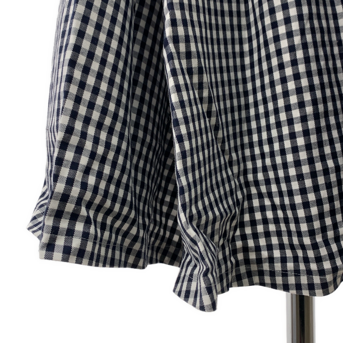 Re:poris / レポリス フルーツパーラー フルーツサンド / チェック ポケット付き ボリューム ワンピース