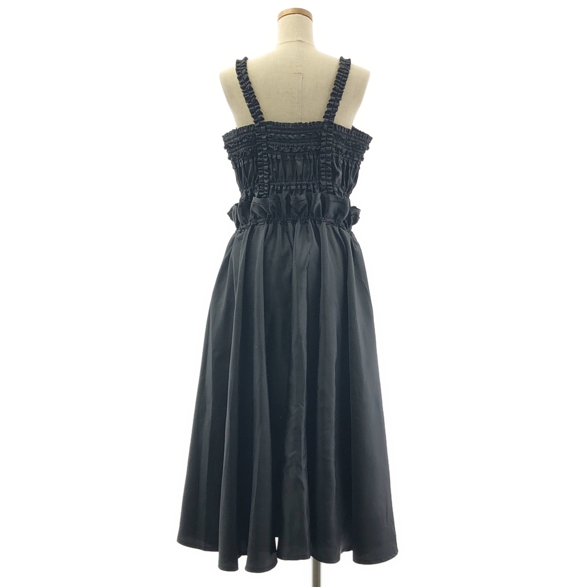 noir kei ninomiya / ノワールケイニノミヤ ギャザーフリルデザイン エステルツイルワンピース