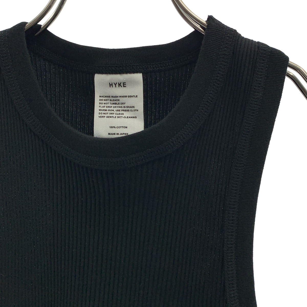 HYKE / ハイク リブ タンクトップ