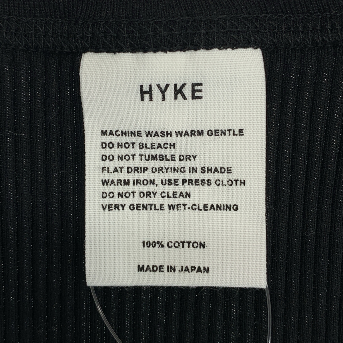 HYKE / ハイク リブ タンクトップ