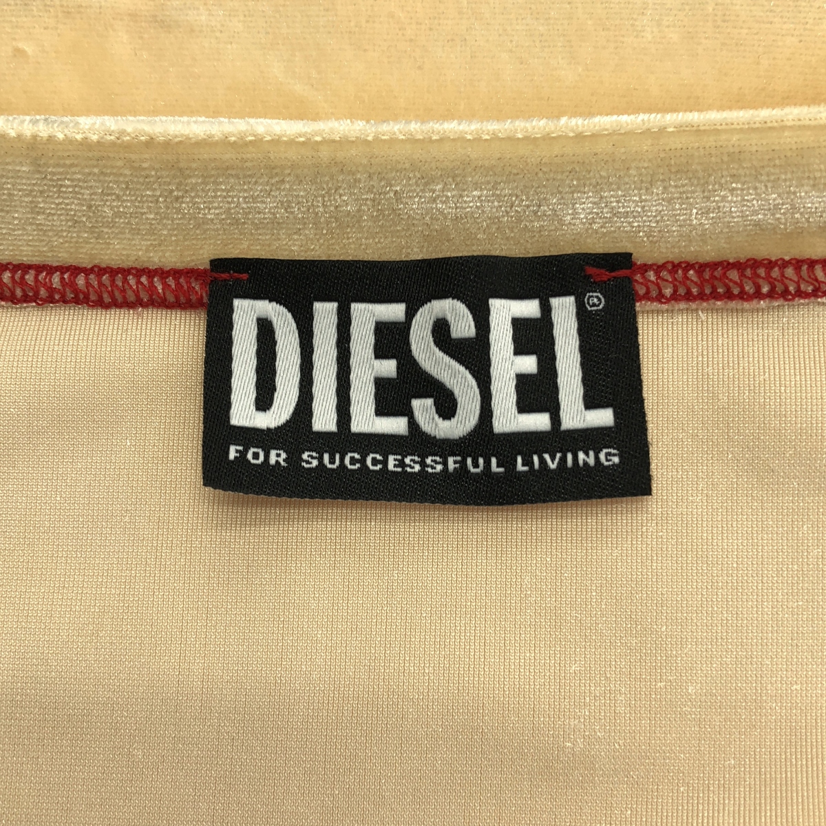 その他 ベロア ロゴ ワイドネック カットソー