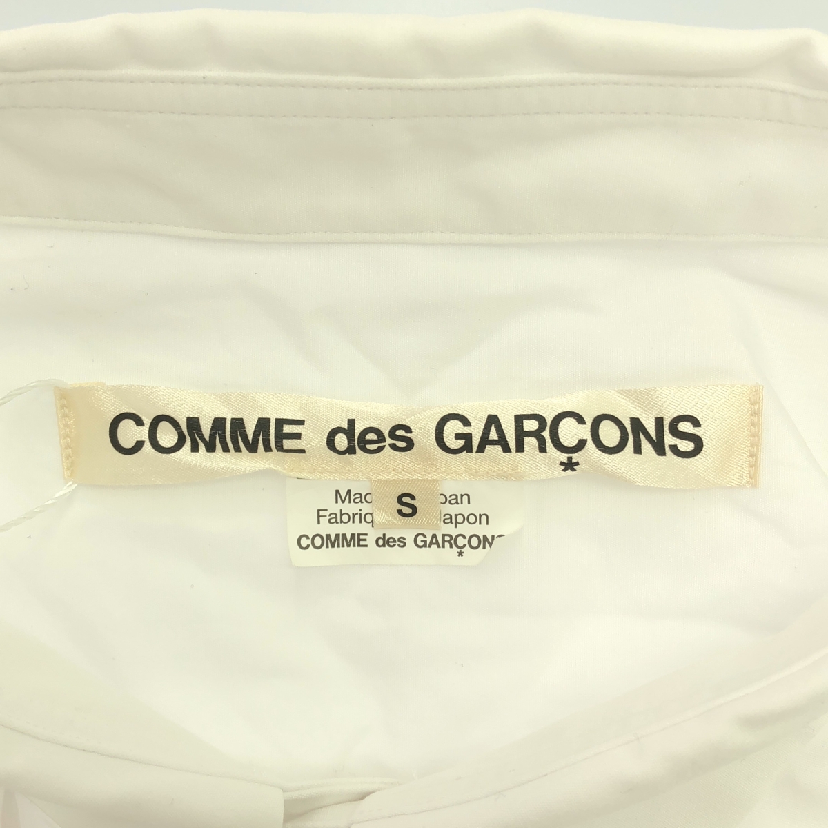COMME des GARCONS / コムデギャルソン オープンショルダー コットン ロング シャツワンピース
