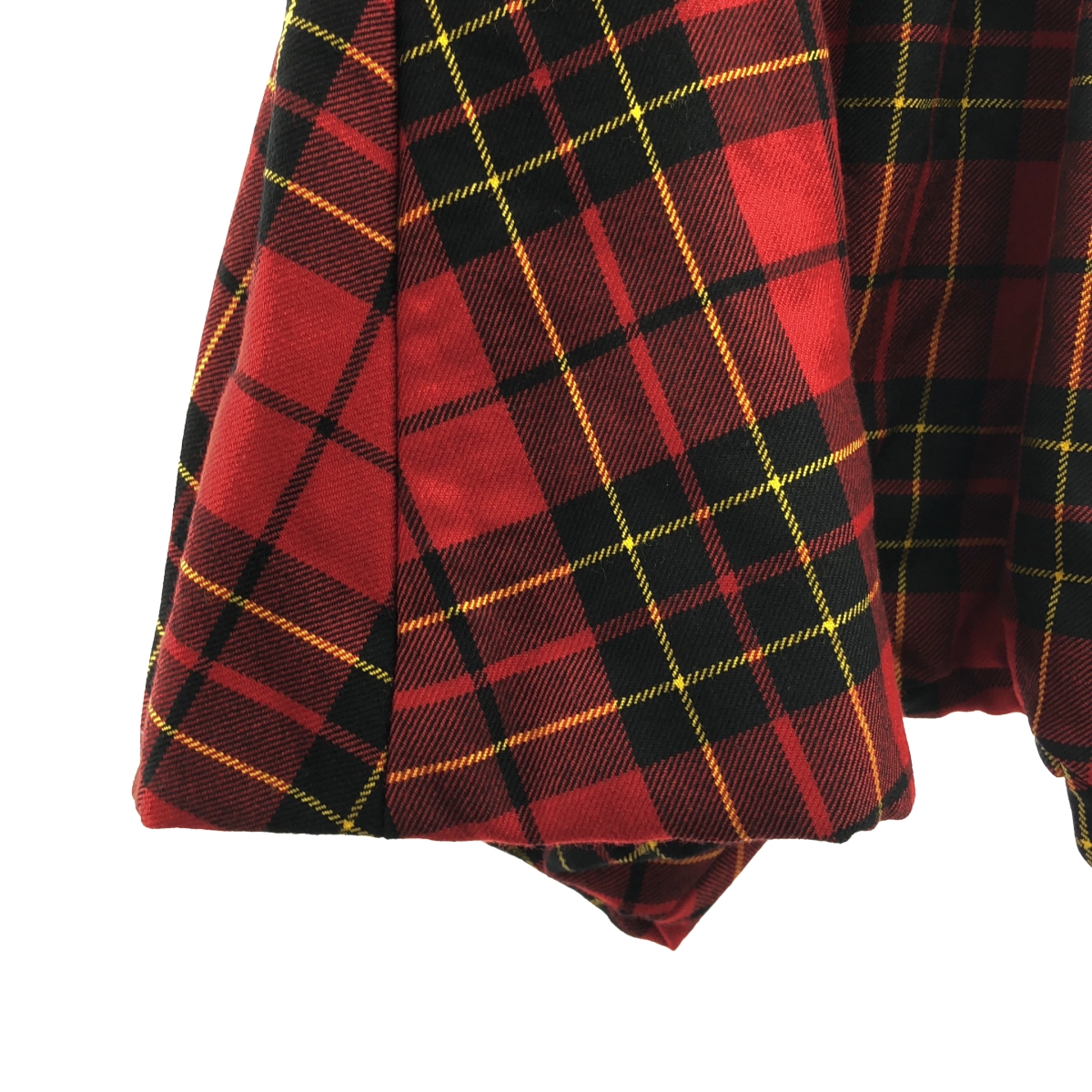 COMME des GARCONS / コムデギャルソン タータンチェック ドローストリング ワイド ショートパンツ ショーツ / 総裏地