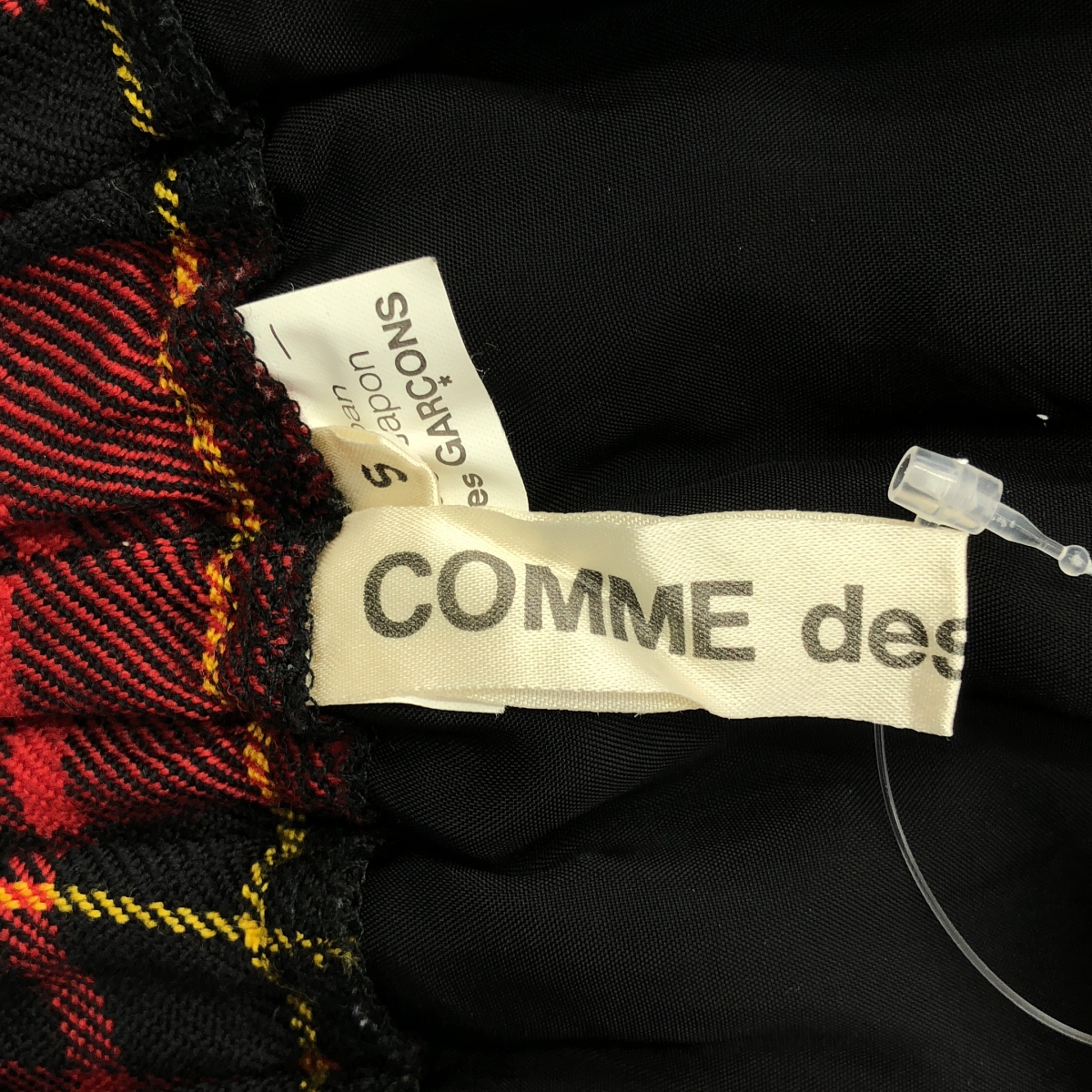 COMME des GARCONS / コムデギャルソン タータンチェック ドローストリング ワイド ショートパンツ ショーツ / 総裏地