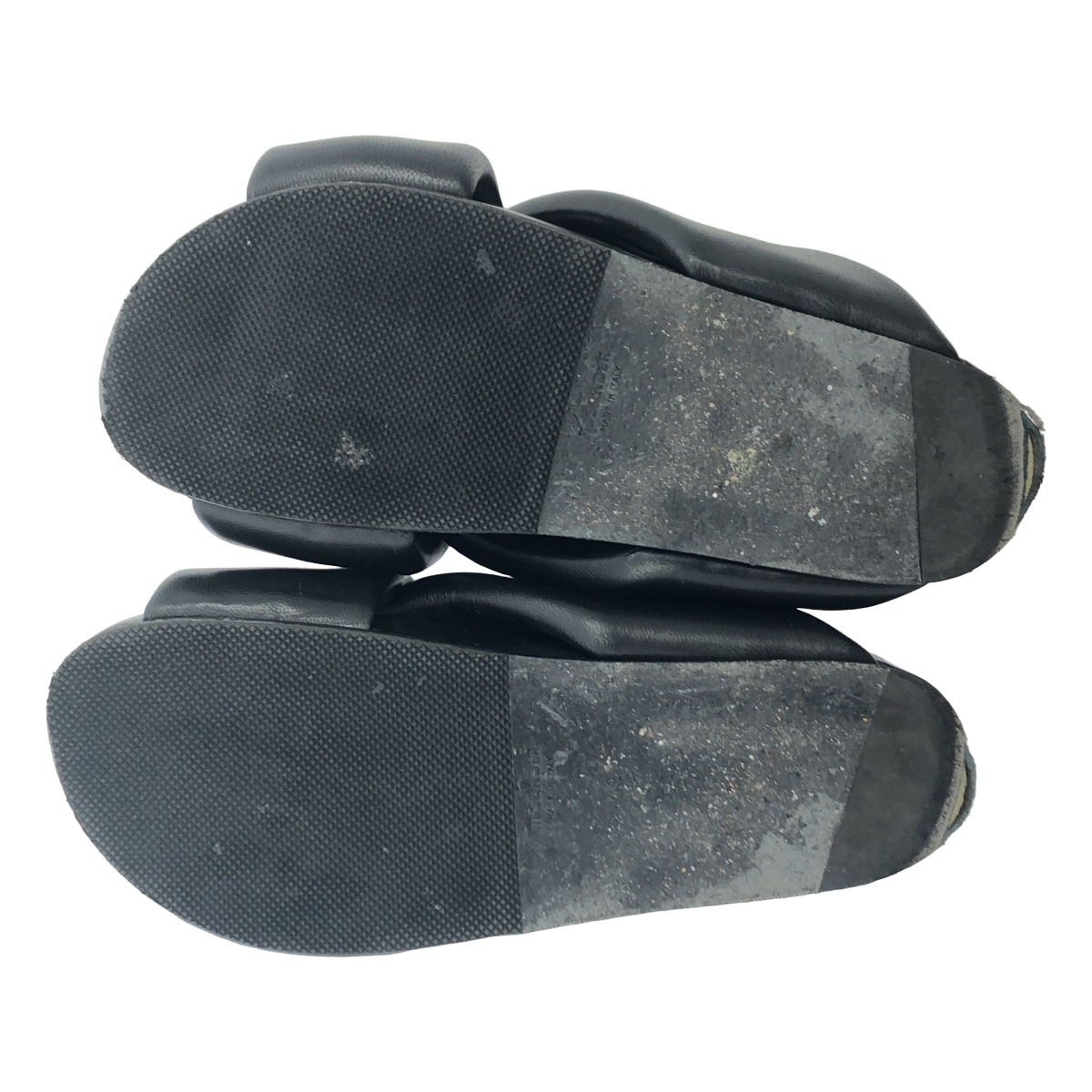 JIL SANDER / ジルサンダー レザー クロスストラップ サンダル