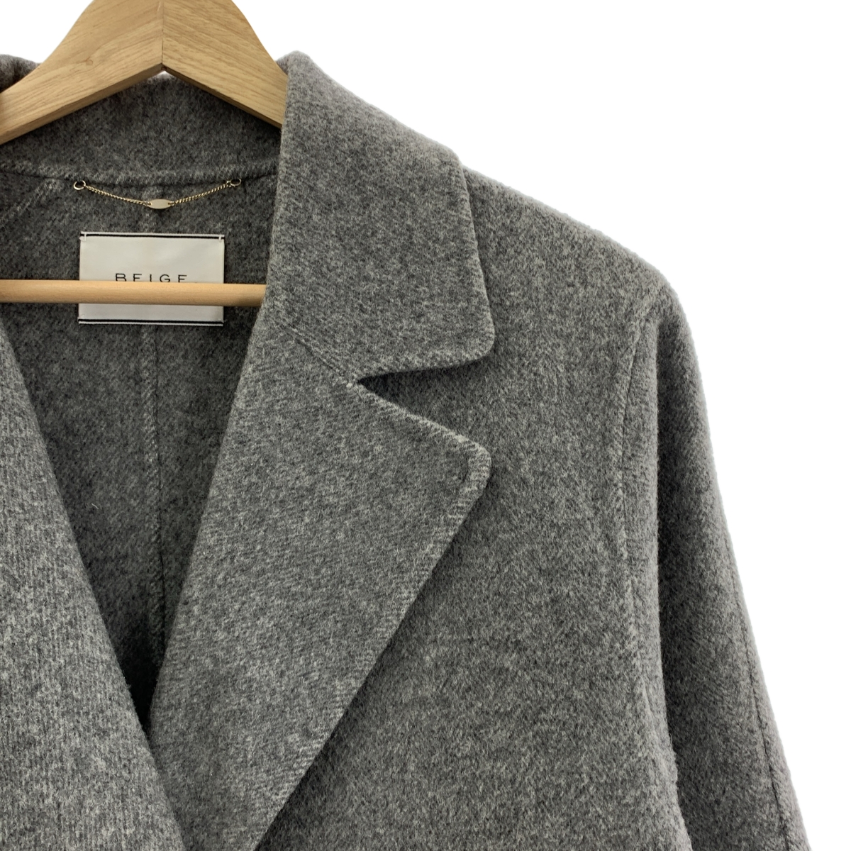 BEIGE， / ベイジ ウール カシミヤ ダブルボタン チェスターコート