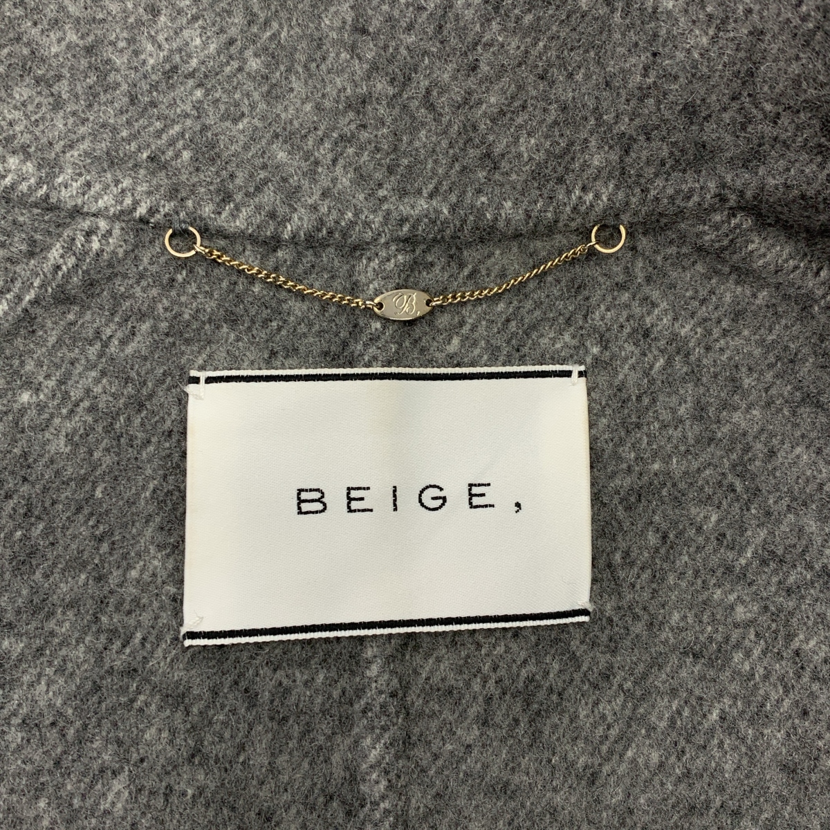 BEIGE， / ベイジ ウール カシミヤ ダブルボタン チェスターコート