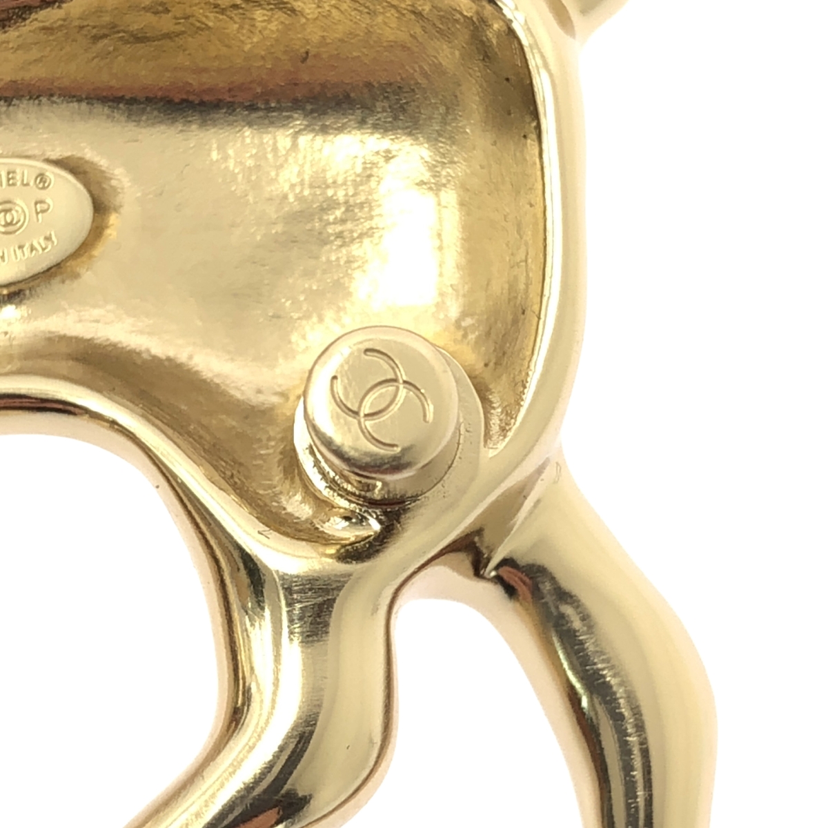 CHANEL / シャネル ABF295 ココマーク バンビ ラインストーン フェイクパール装飾 ブローチ