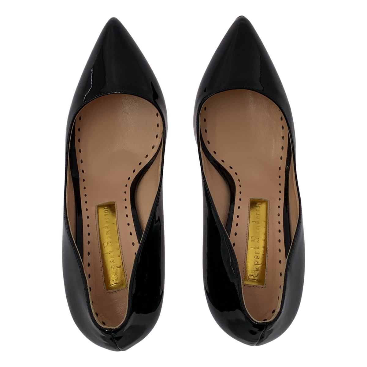 Rupert Sanderson / ルパートサンダーソン パテントレザー ポインテッドトゥ ヒール パンプス