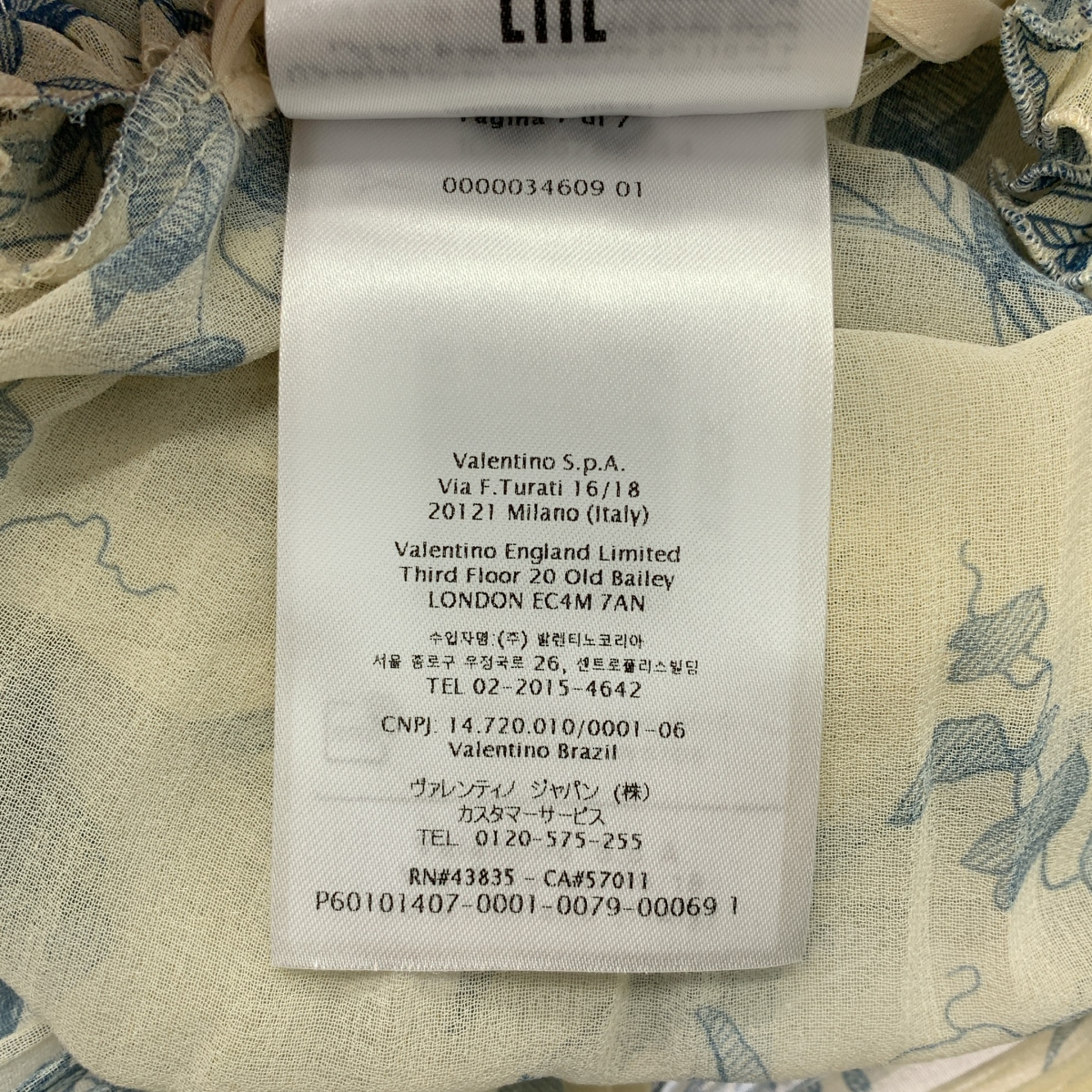 RED VALENTINO / レッドヴァレンティノ モスリン プリーツシフォン プリント ギャザー ドレス ワンピース