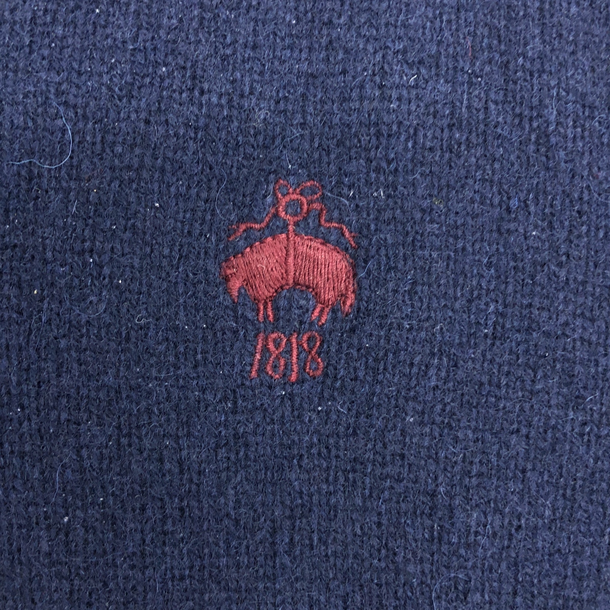 その他 PURE LAMBSWOOL / ワンポイントロゴ ニット セーター