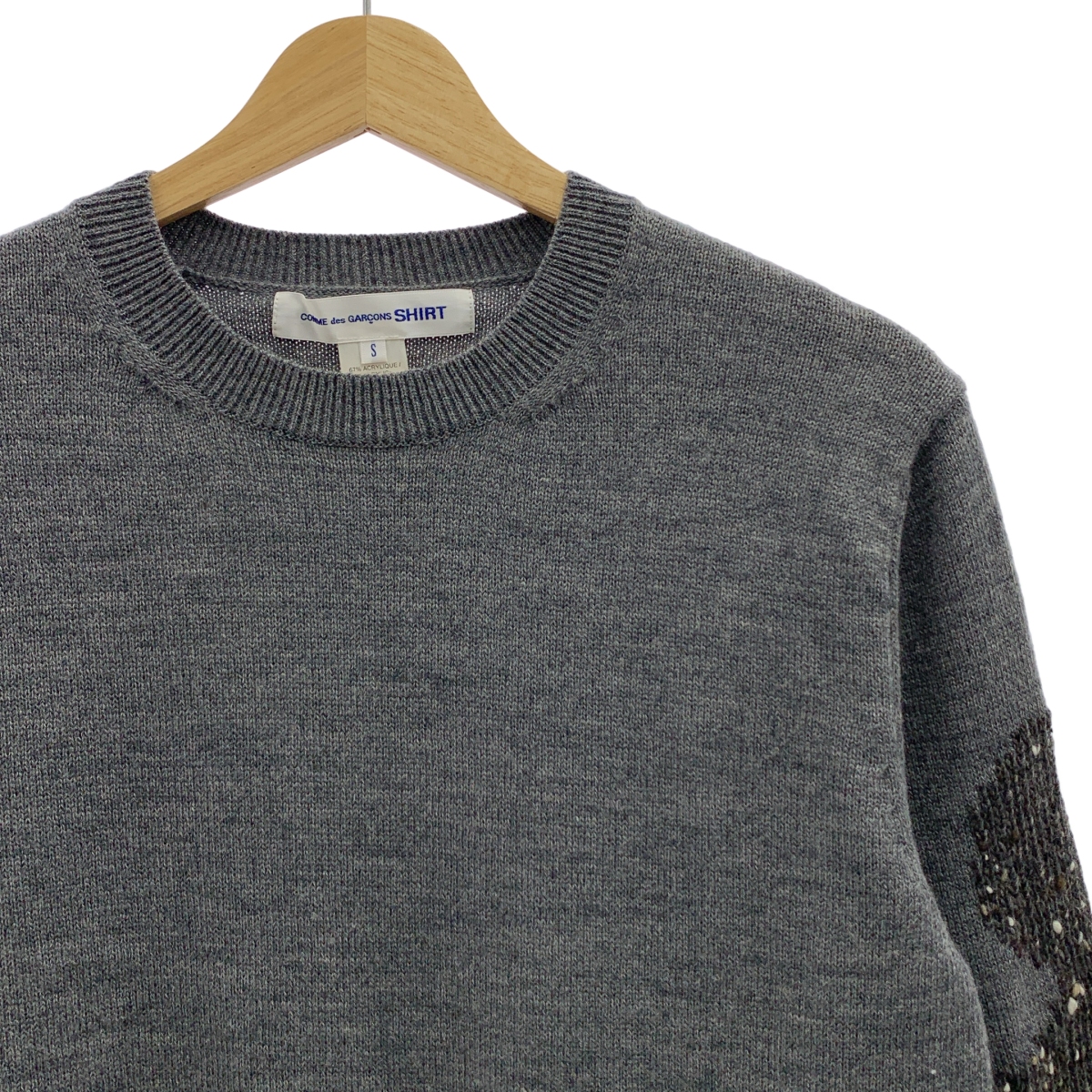 COMME des GARCONS SHIRT / コムデギャルソンシャツ スリーブデザイン クルーネックニット