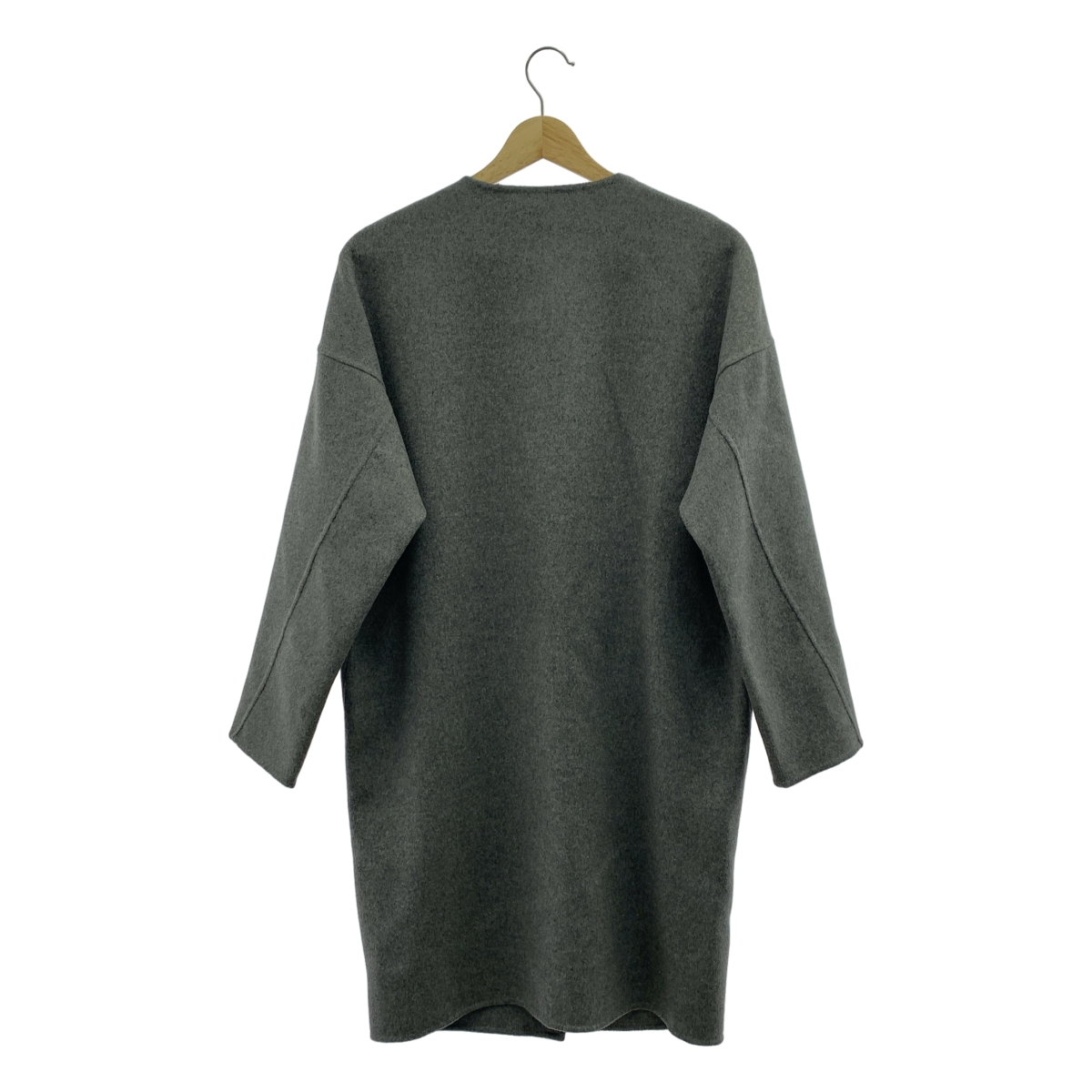 ADORE / アドーア ノーカラー リバー ロングコート