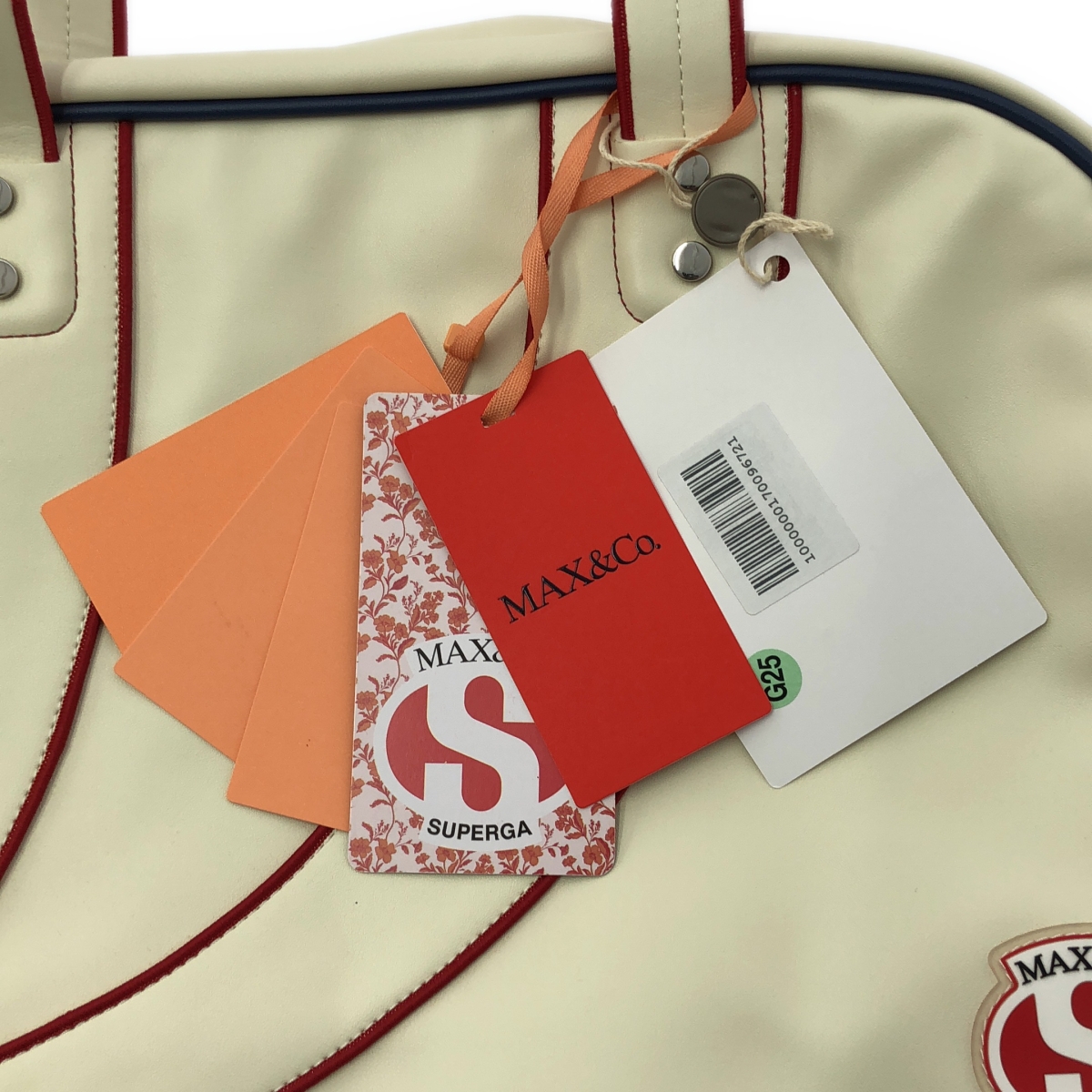 その他 × SUPERGA レザー ボストン ハンドバッグ