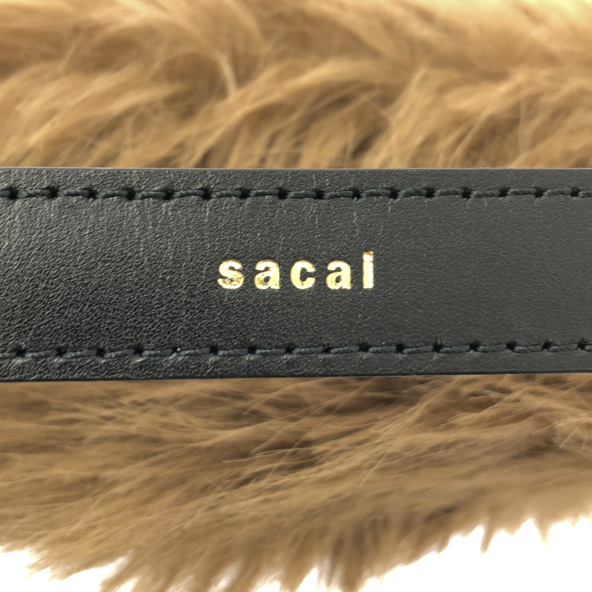 sacai / サカイ Small Pochette Faux Fur 2Way スモールポシェット フェイクファー ハンドバッグ