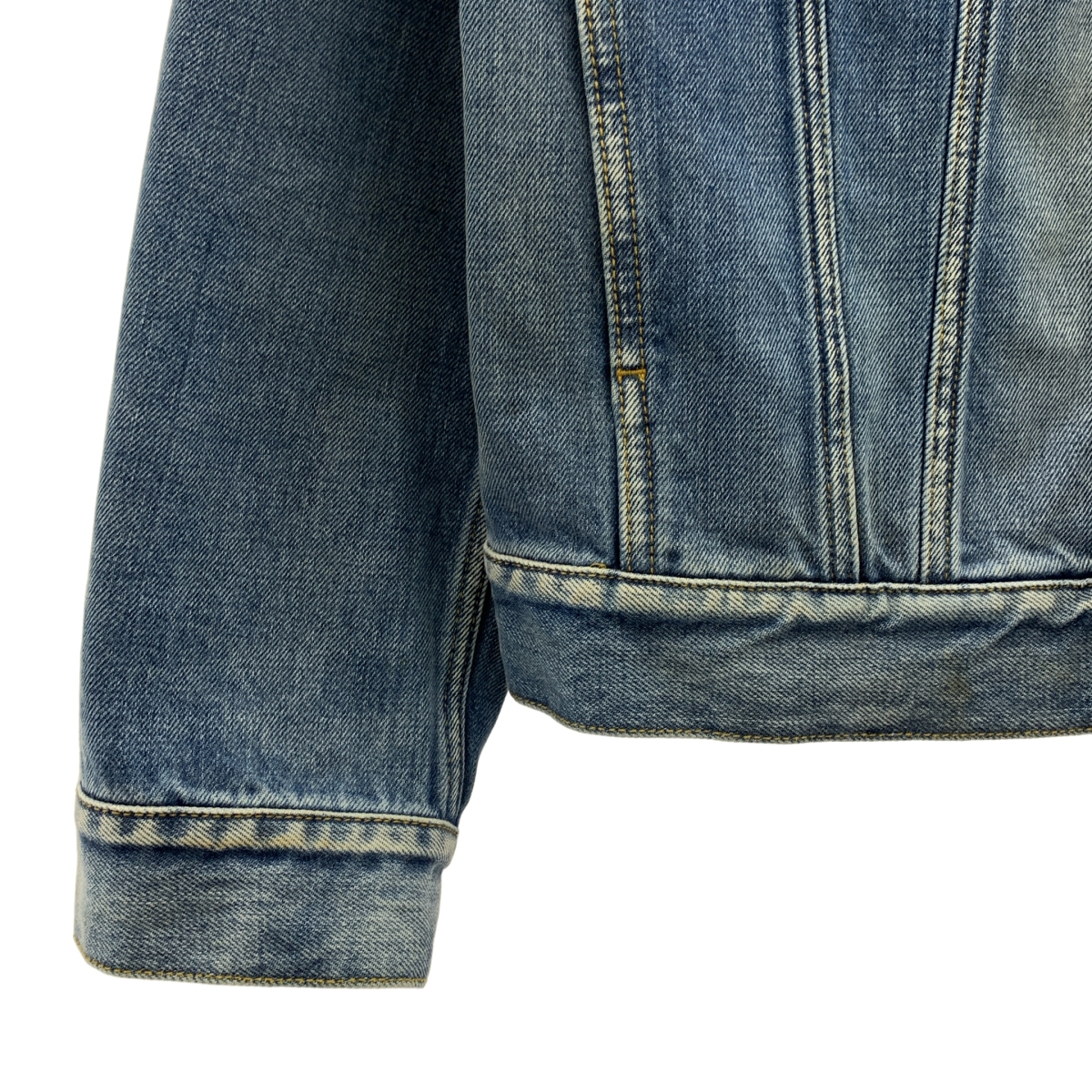 Maison Margiela / メゾンマルジェラ ダメージ加工 ノーカラー デニム ジャケット