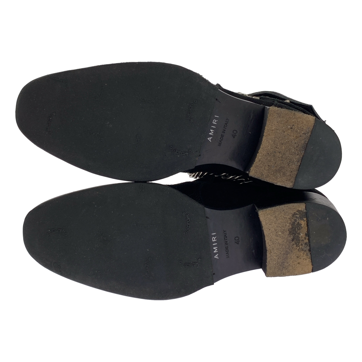 AMIRI / アミリ Bandana Buckle Boots / スエード レザー バンダナ チェーン ショートブーツ