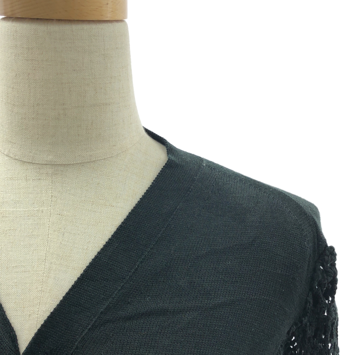 JUNYA WATANABE COMME des GARCONS / ジュンヤワタナベ ポリエステル コットン 変形 アシンメトリー ニット カーディガン