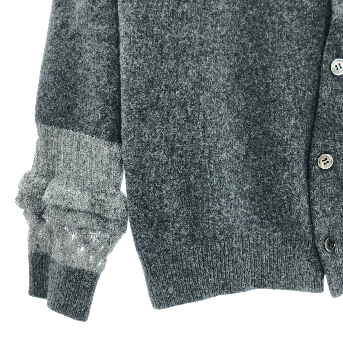 tricot COMME des GARCONS / トリココムデギャルソン ウール カシミヤ クルーネックカーディガン