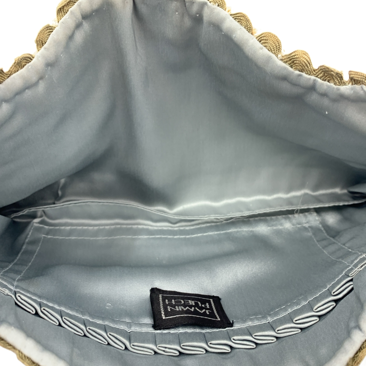 JAMIN PUECH / ジャマンピエッシュ レザー エンブロイダリー ハンドバッグ