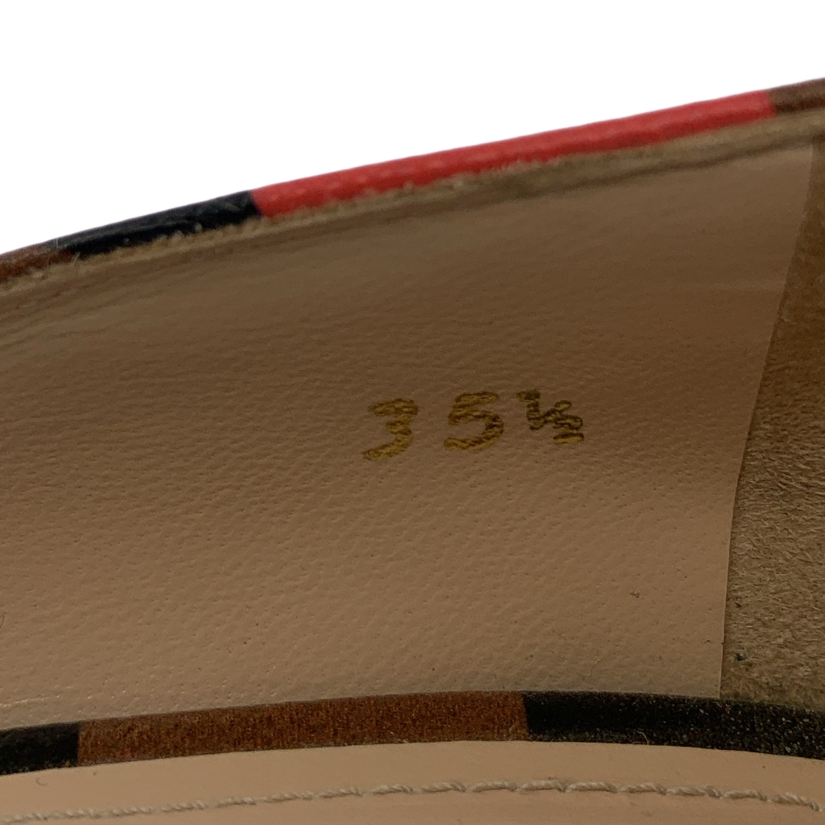 PRADA / プラダ 幾何学模様 チャンキーヒール パンプス