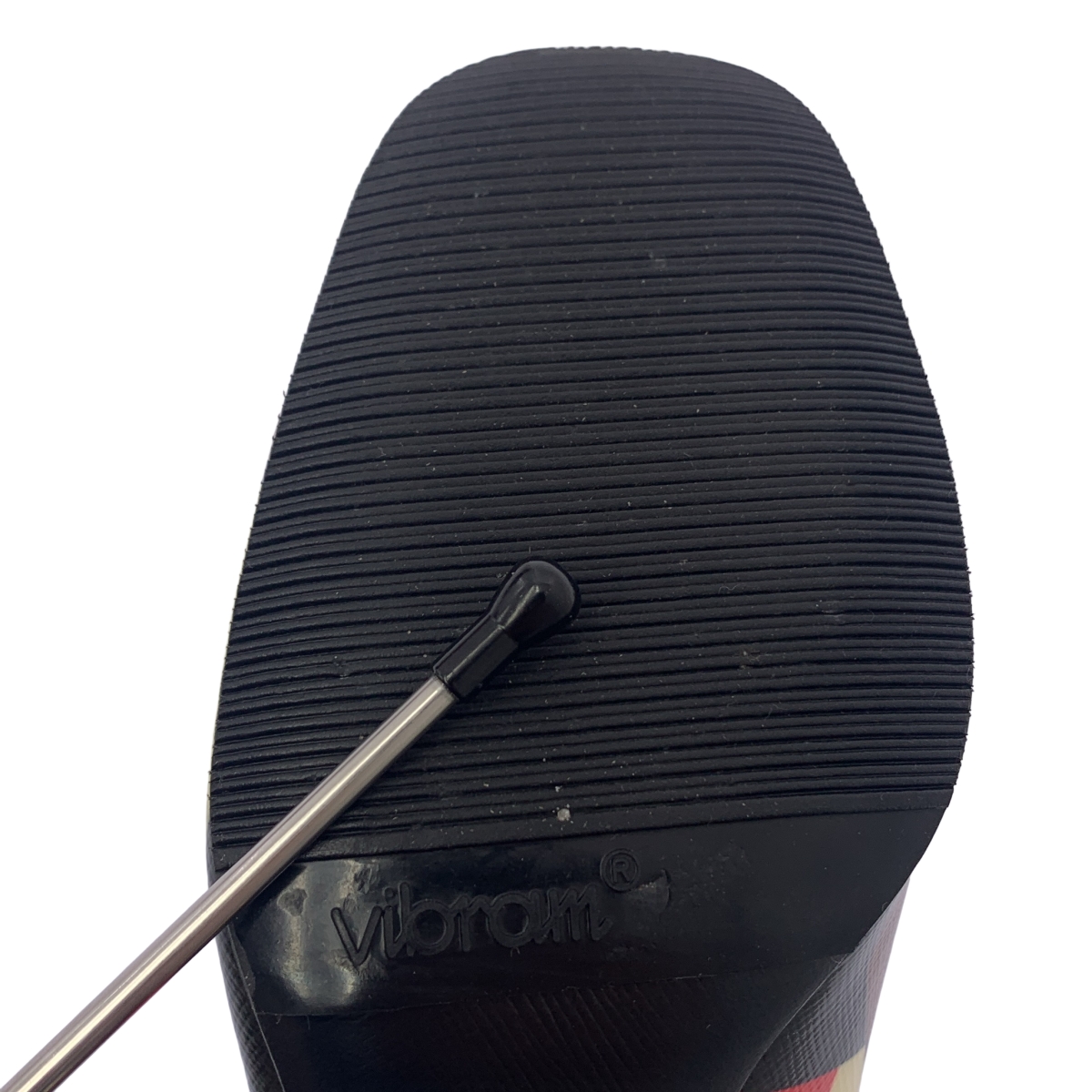 PRADA / プラダ 幾何学模様 チャンキーヒール パンプス