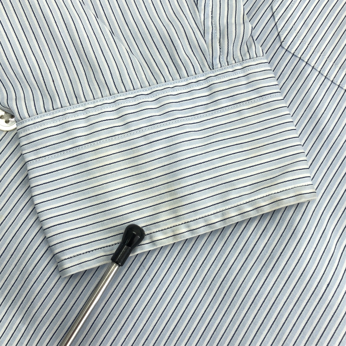 PORTER CLASSIC / ポータークラシック Roll Up Shirt コットン ボーダー ロールアップ シャツ