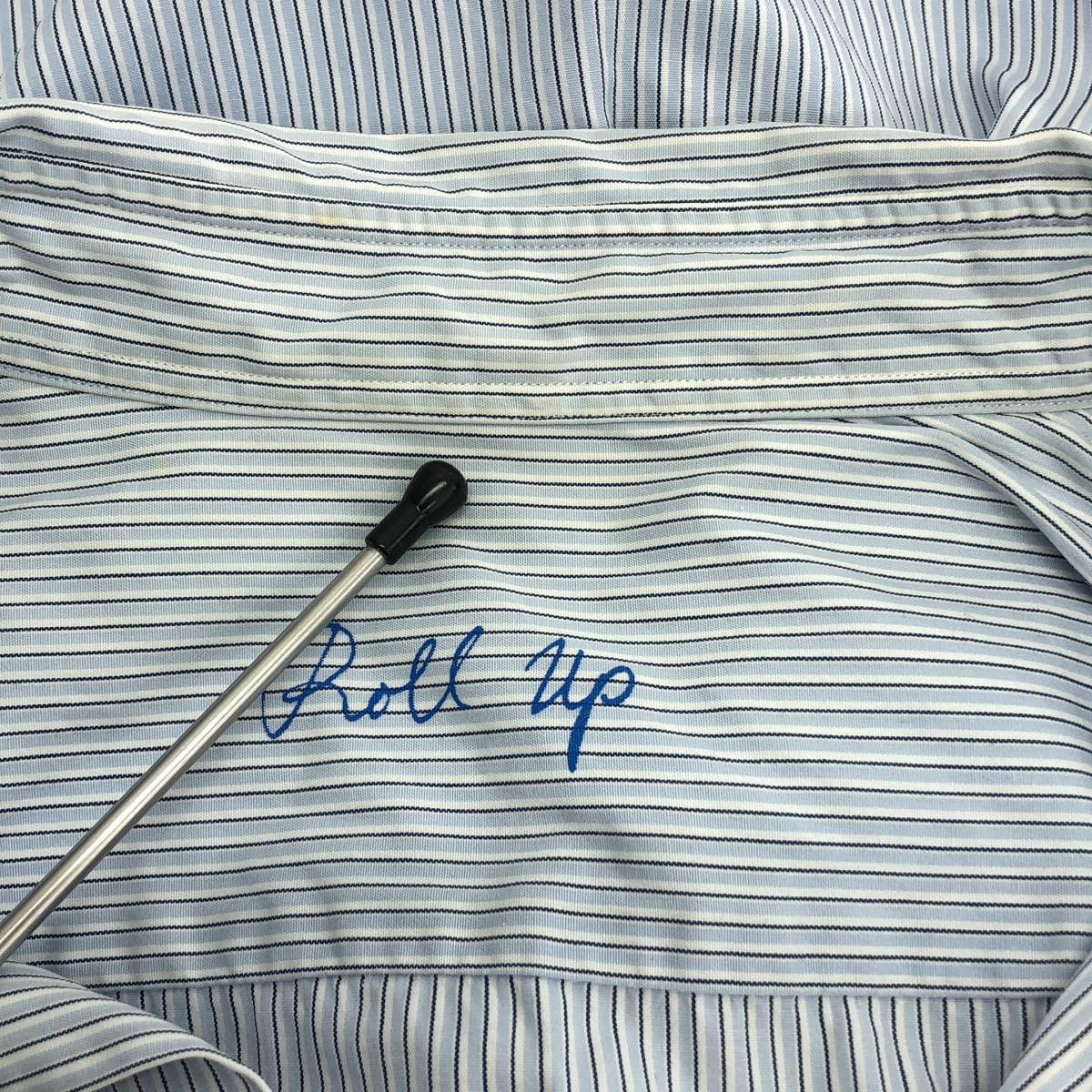 PORTER CLASSIC / ポータークラシック Roll Up Shirt コットン ボーダー ロールアップ シャツ