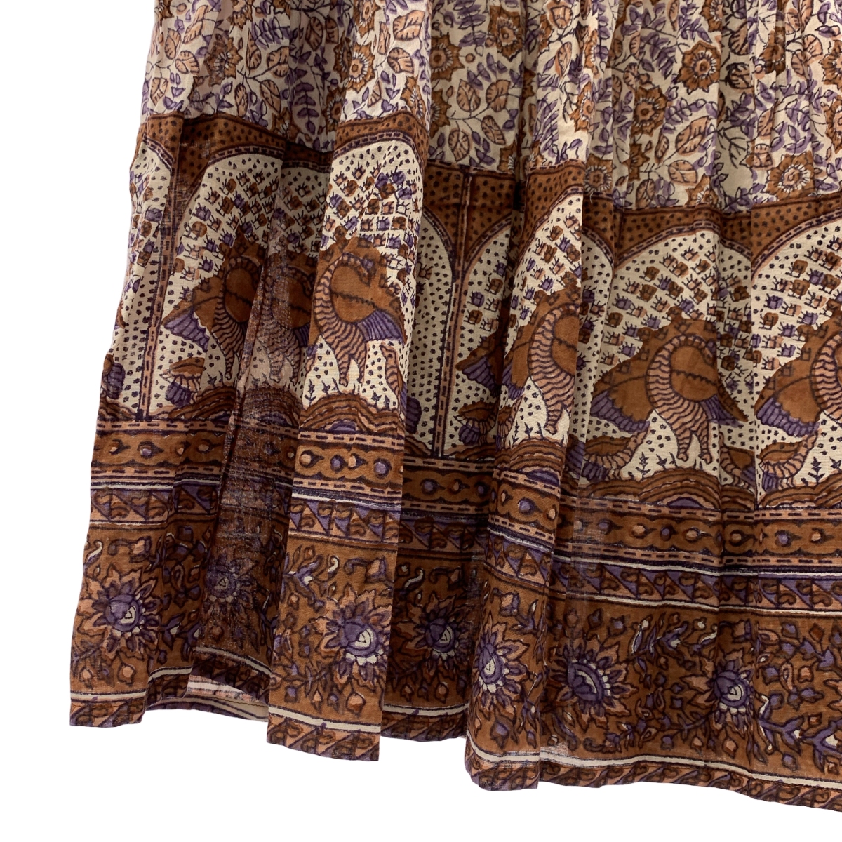 Deuxieme Classe / ドゥーズィエムクラス LONG SKIRT フラワープリント ティアード イージーロングスカート