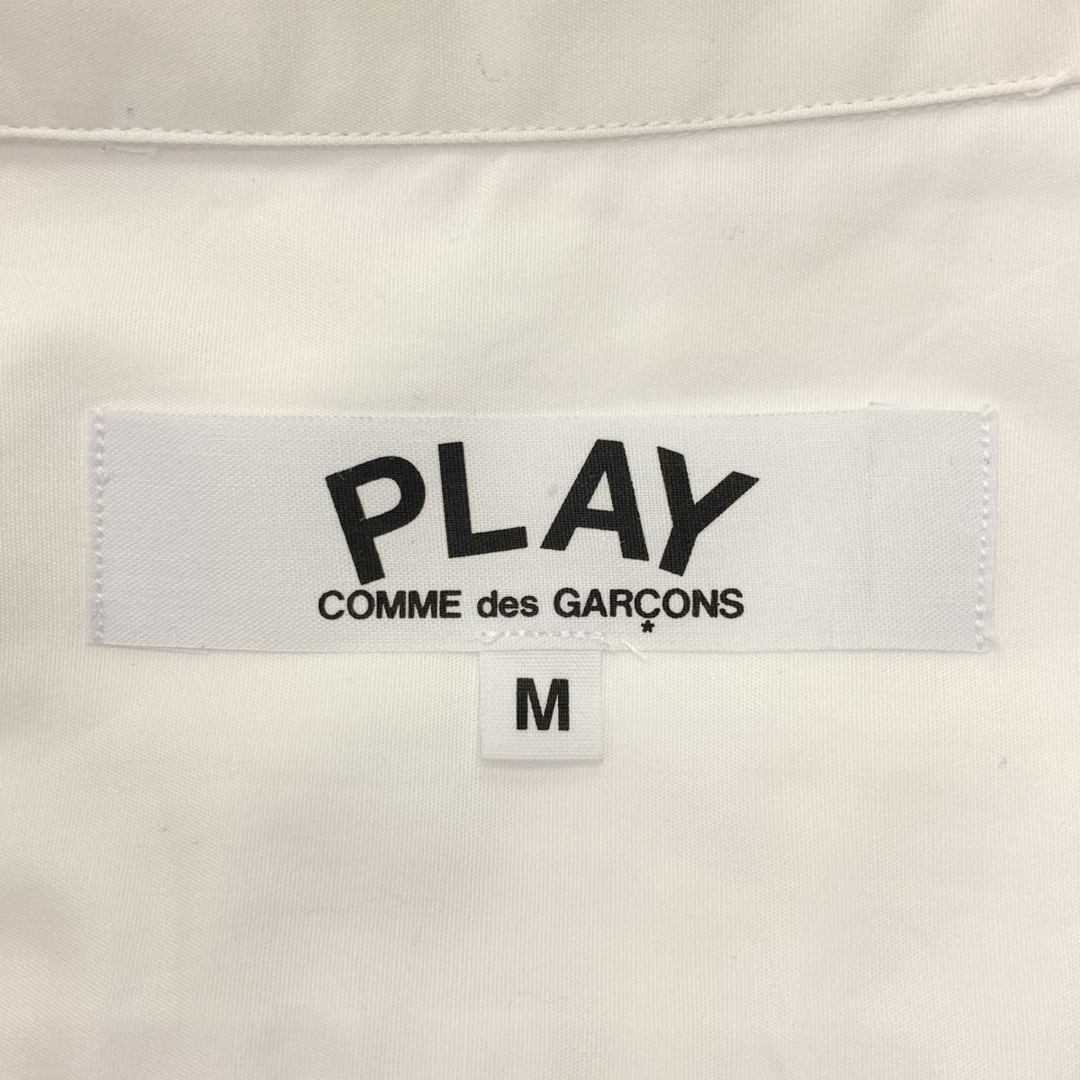 PLAY COMME des GARCONS / プレイコムデギャルソン コットン ハートワッペン レギュラーカラー シャツ