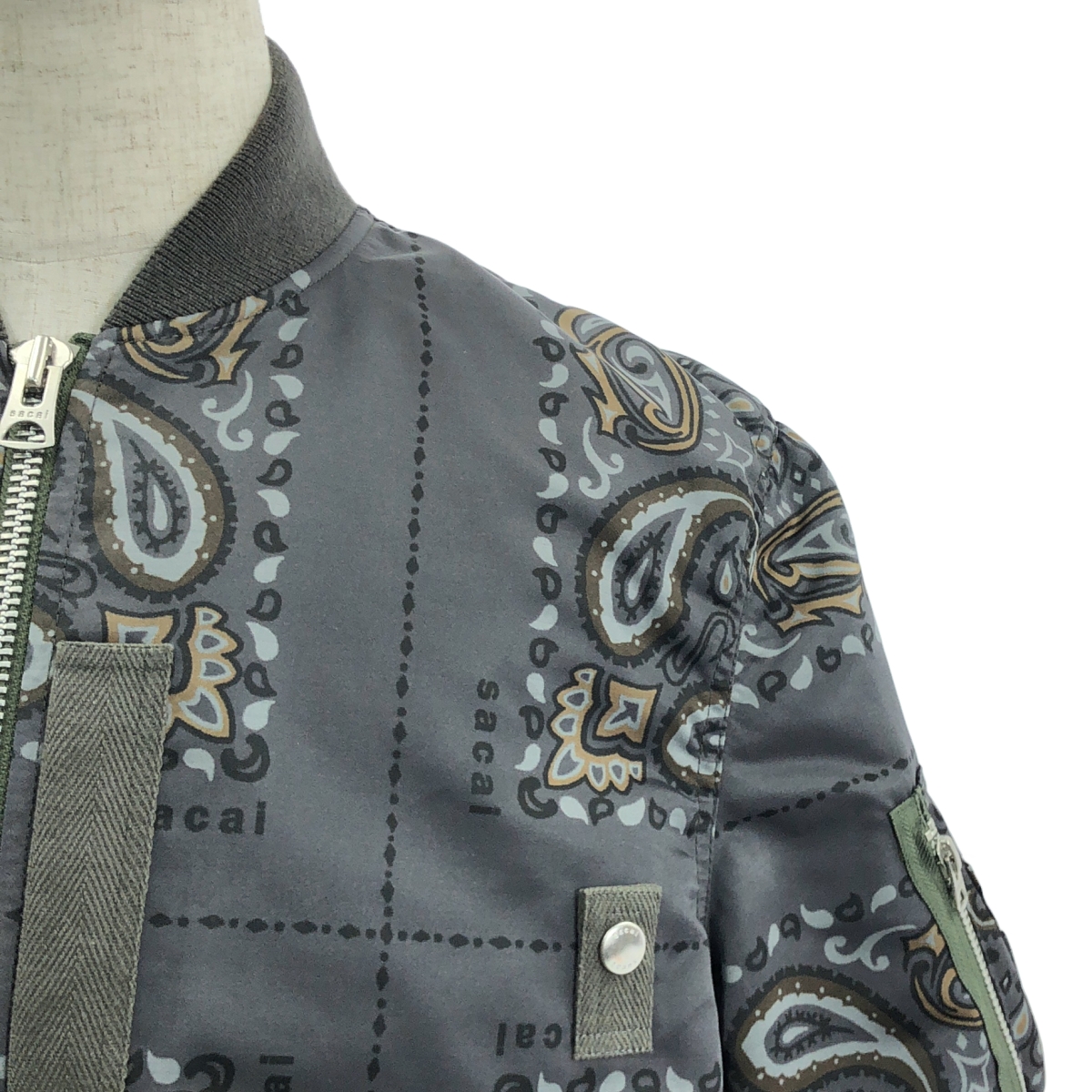 sacai / サカイ Bandana Blouson MA-1 / 総柄 フライトジャケット ボンバー ブルゾン