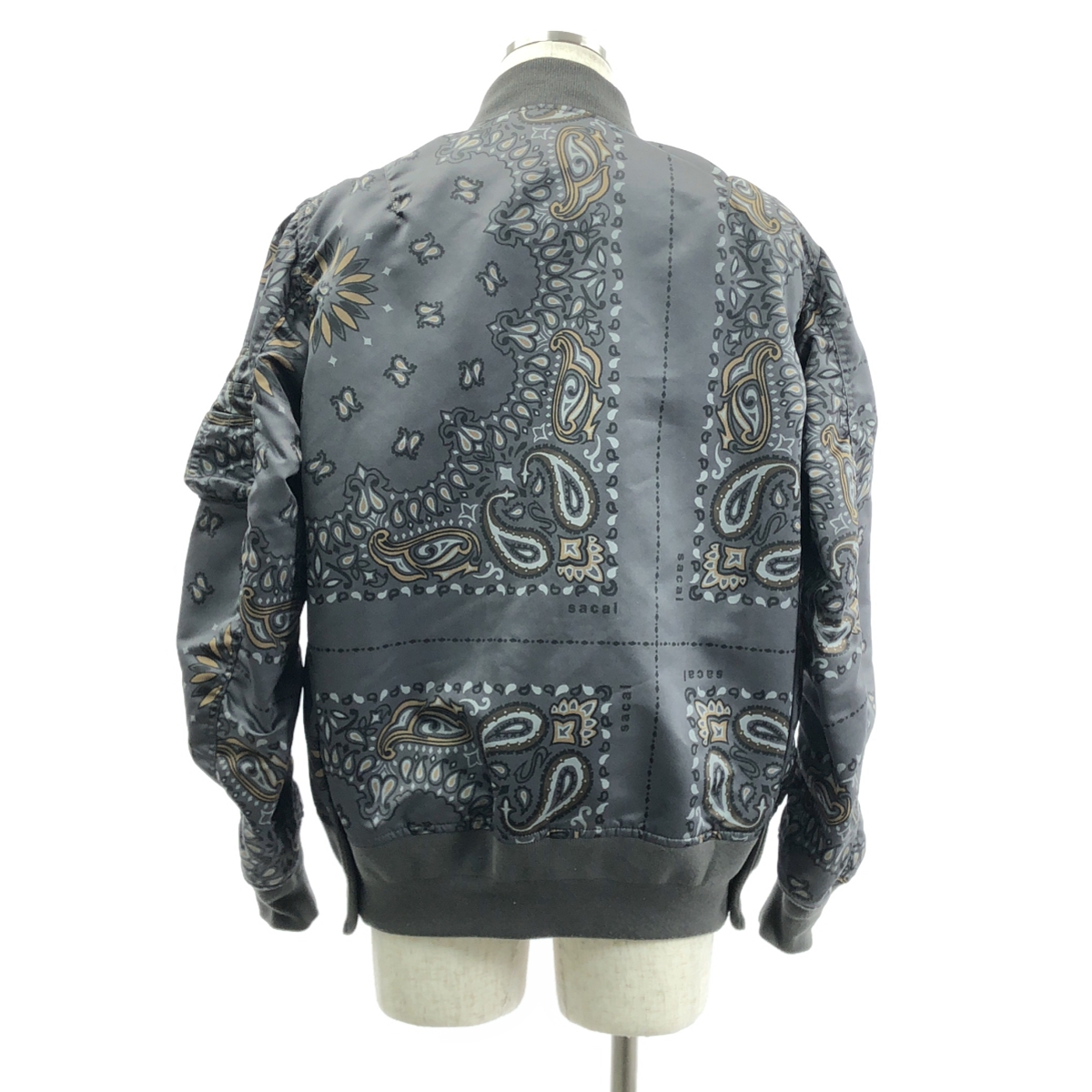 sacai / サカイ Bandana Blouson MA-1 / 総柄 フライトジャケット ボンバー ブルゾン