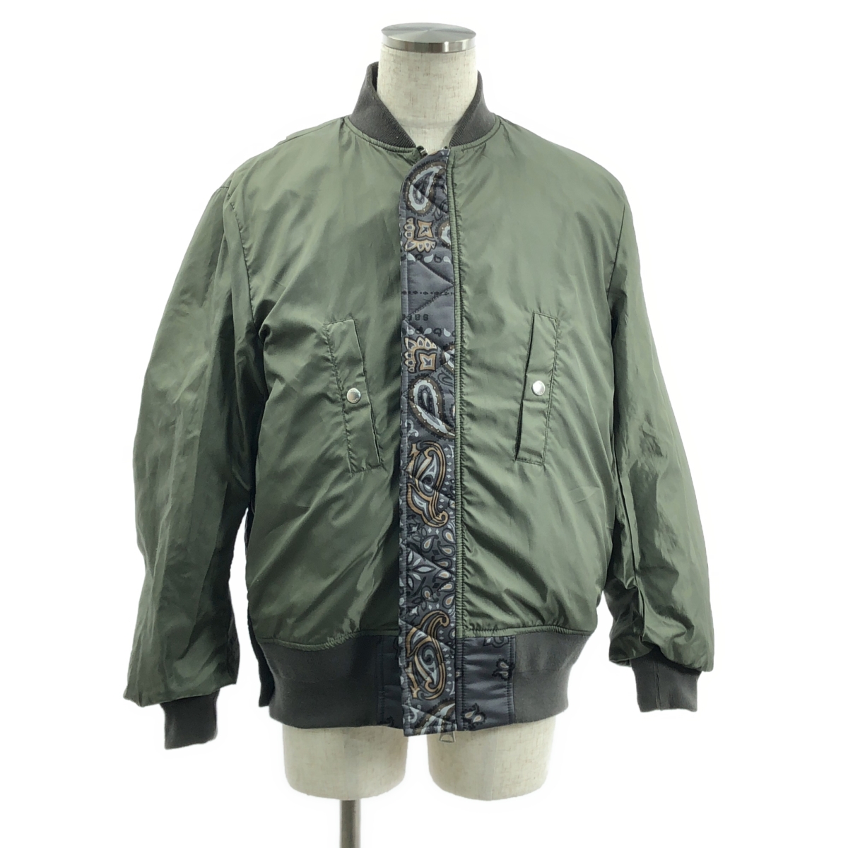 sacai / サカイ Bandana Blouson MA-1 / 総柄 フライトジャケット ボンバー ブルゾン