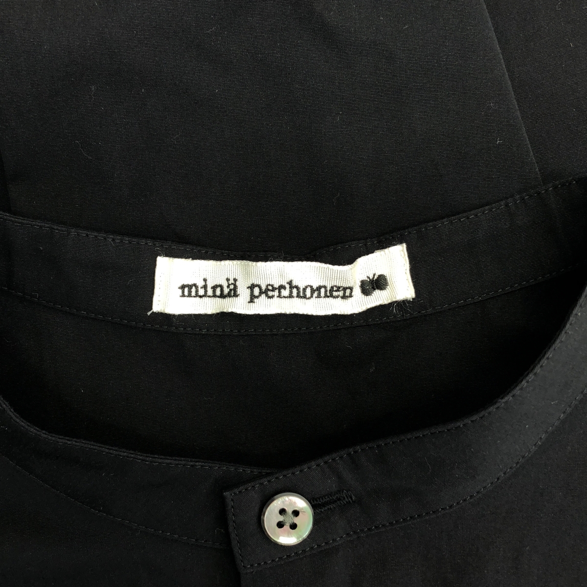 mina perhonen / ミナペルホネン choucho / ちょうちょ エンブロイダリー ポケット付き シャツ ドレス ワンピース