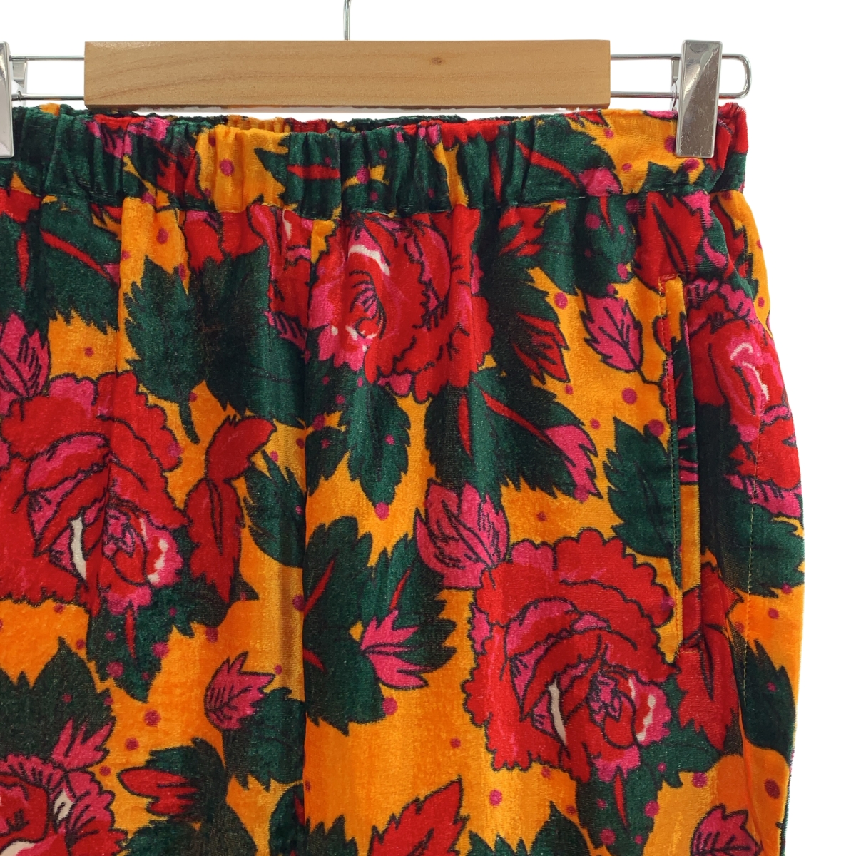 COMME des GARCONS / コムデギャルソン フローラル ベロア ワイドパンツ