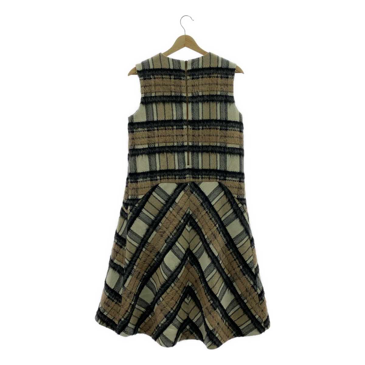 ADORE / アドーア ウール アルパカ チェック ワンピース