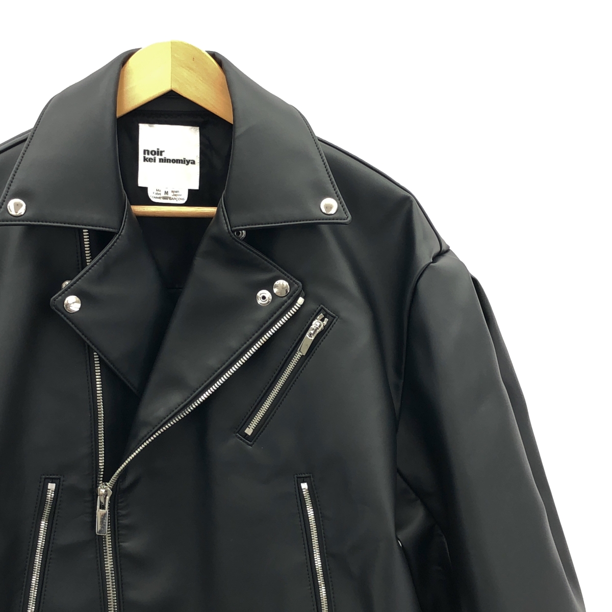 noir kei ninomiya / ノワールケイニノミヤ オーバーサイズ ライダース ジャケット