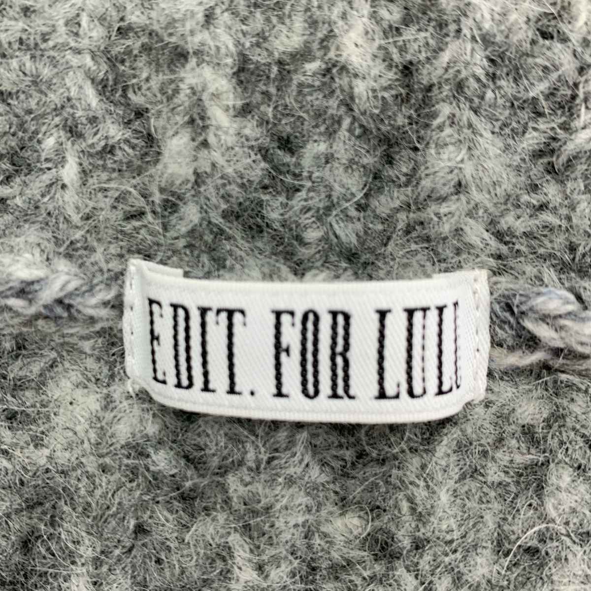 EDIT. FOR LULU / エディットフォールル エルボーパッチ クロップド ニット