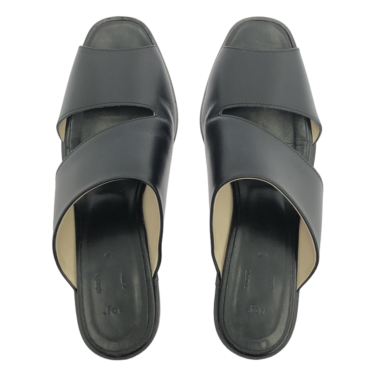 その他 TRIANGLE MULES レザー トライアングル ミュール サンダル