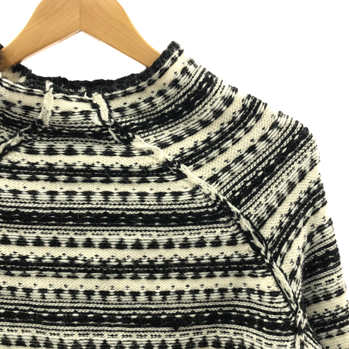 MM6 Maison Margiela / エムエムシックスメゾンマルジェラ INSIDE OUT / REVERSED アルパカ混 インサイドアウト ニット