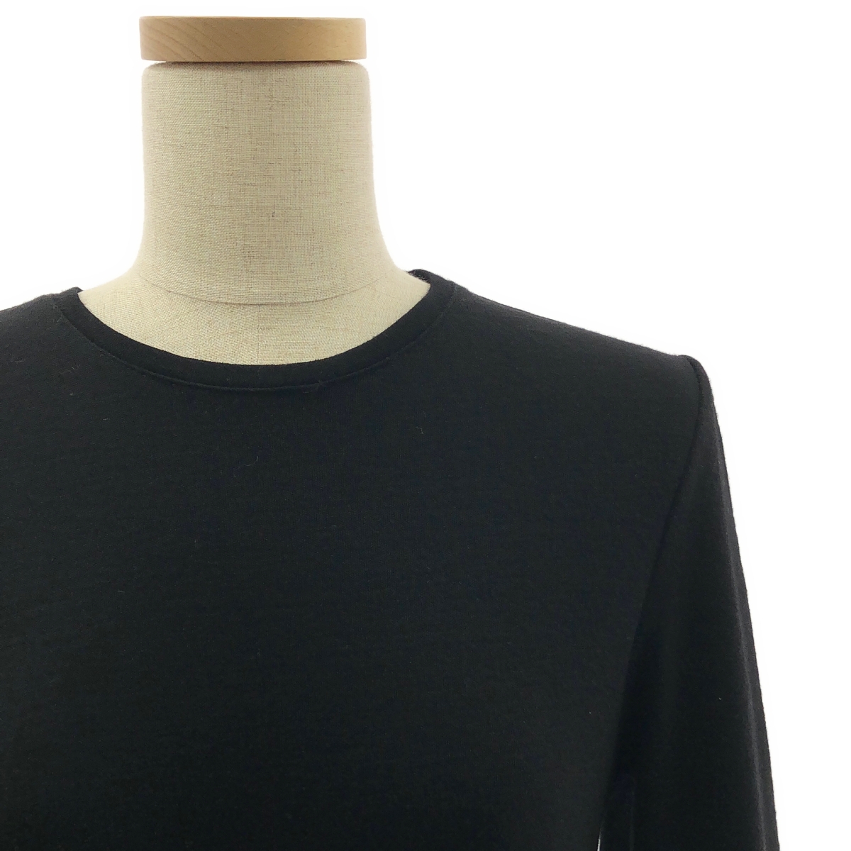 BORDERS at BALCONY / ボーダーズアットバルコニー JERSEY MAXI DRESS ウール エルボーパッチ ワンピース