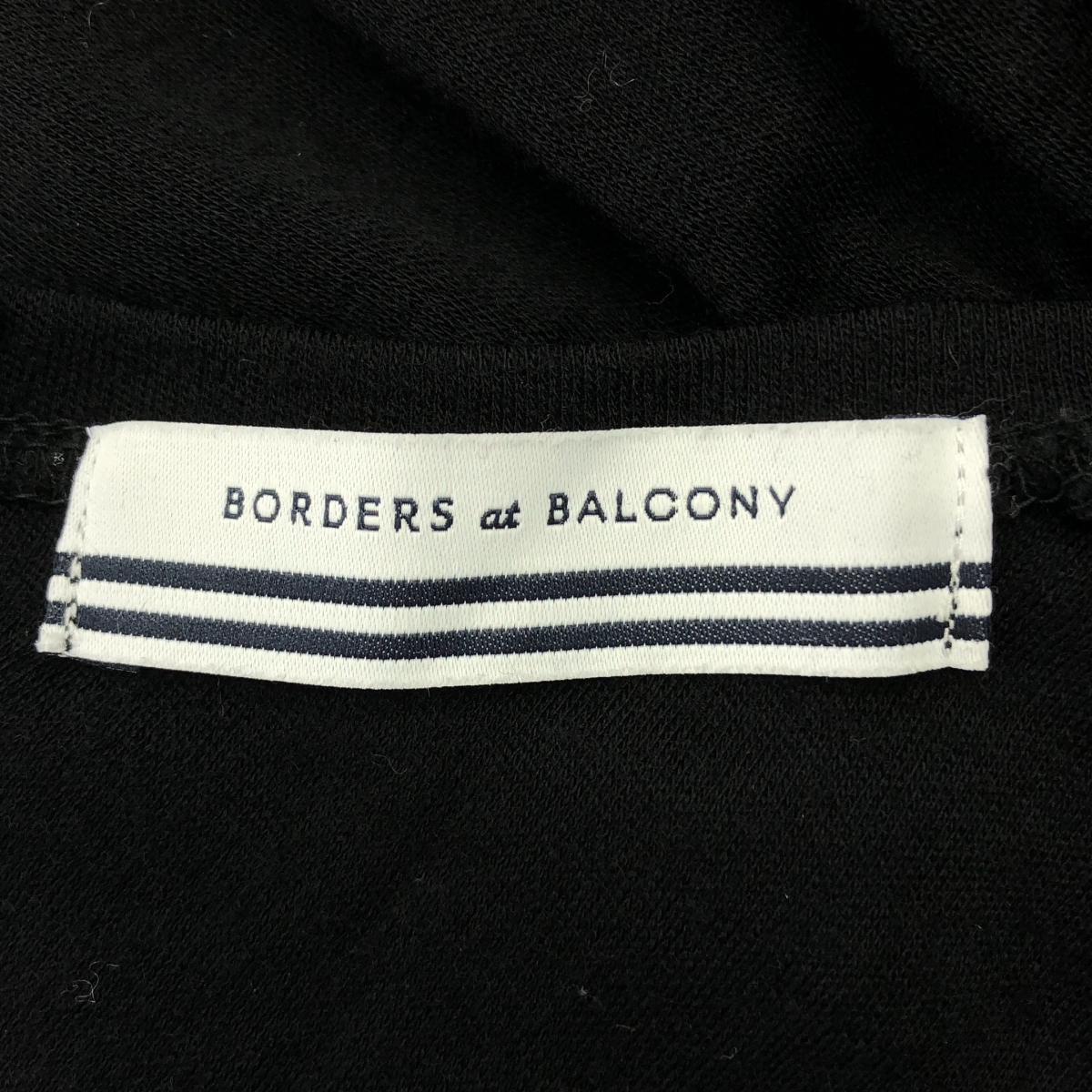 BORDERS at BALCONY / ボーダーズアットバルコニー JERSEY MAXI DRESS ウール エルボーパッチ ワンピース