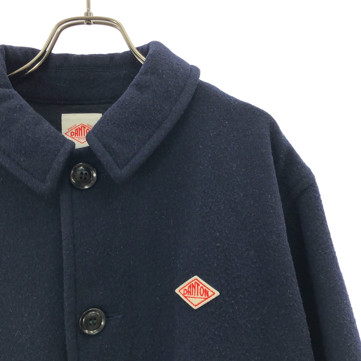 DANTON / ダントン SINGLE WOOL PILE GATHERED SHORT COAT / ウール ショートコート