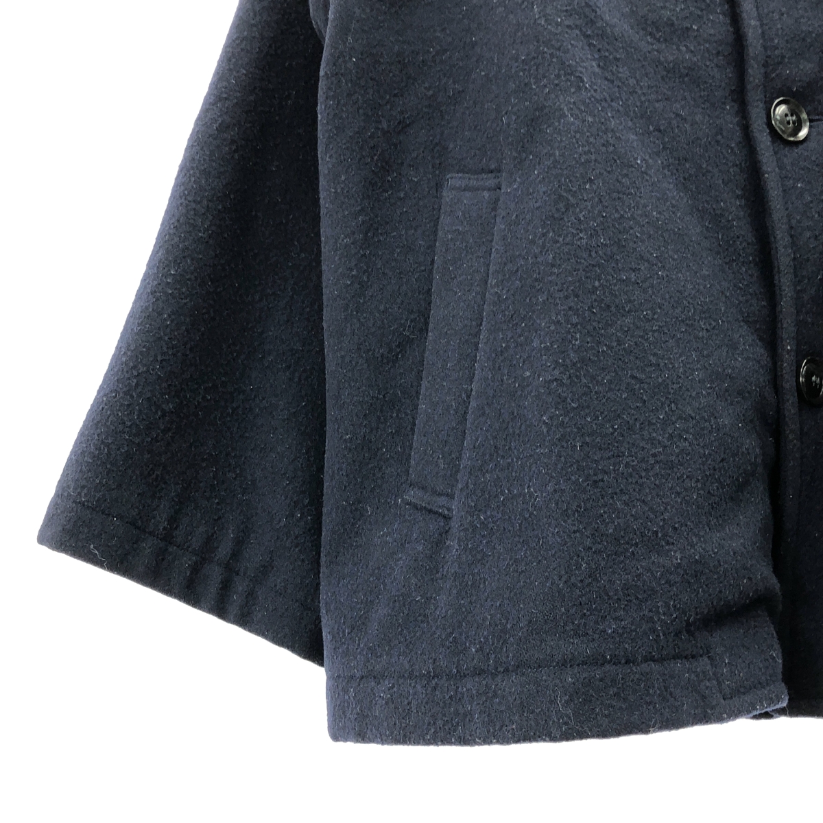 DANTON / ダントン SINGLE WOOL PILE GATHERED SHORT COAT / ウール ショートコート