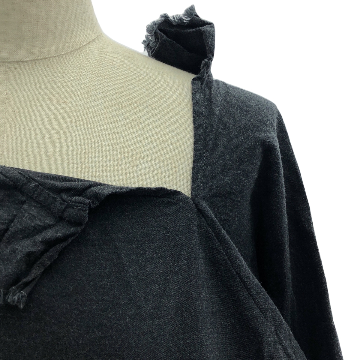 DANIELA GREGIS / ダニエラグレジス コットン フリル カラー オーバー ブラウス