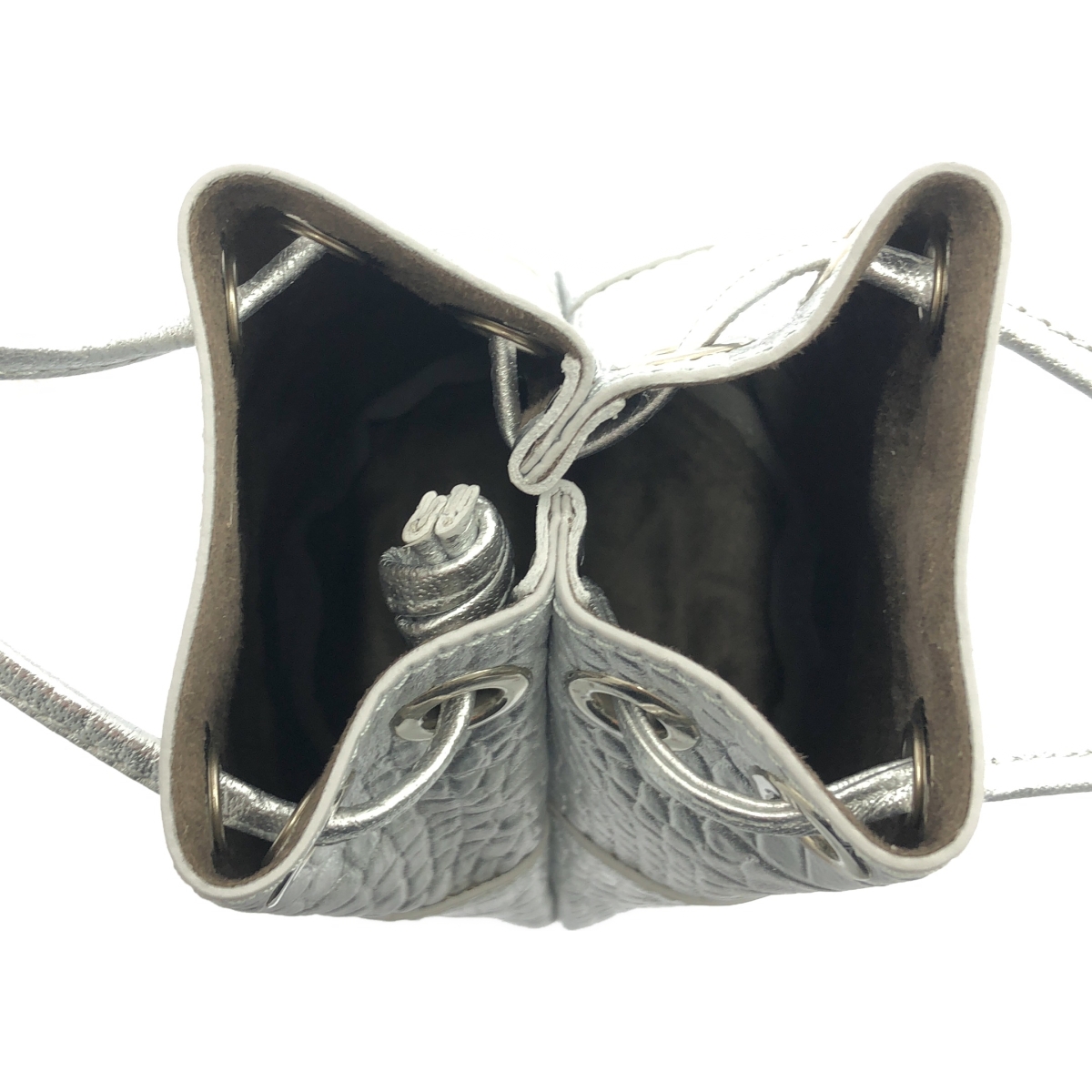 MARCO MASI / マルコマージ クロコ型押し レザー 巾着 バック