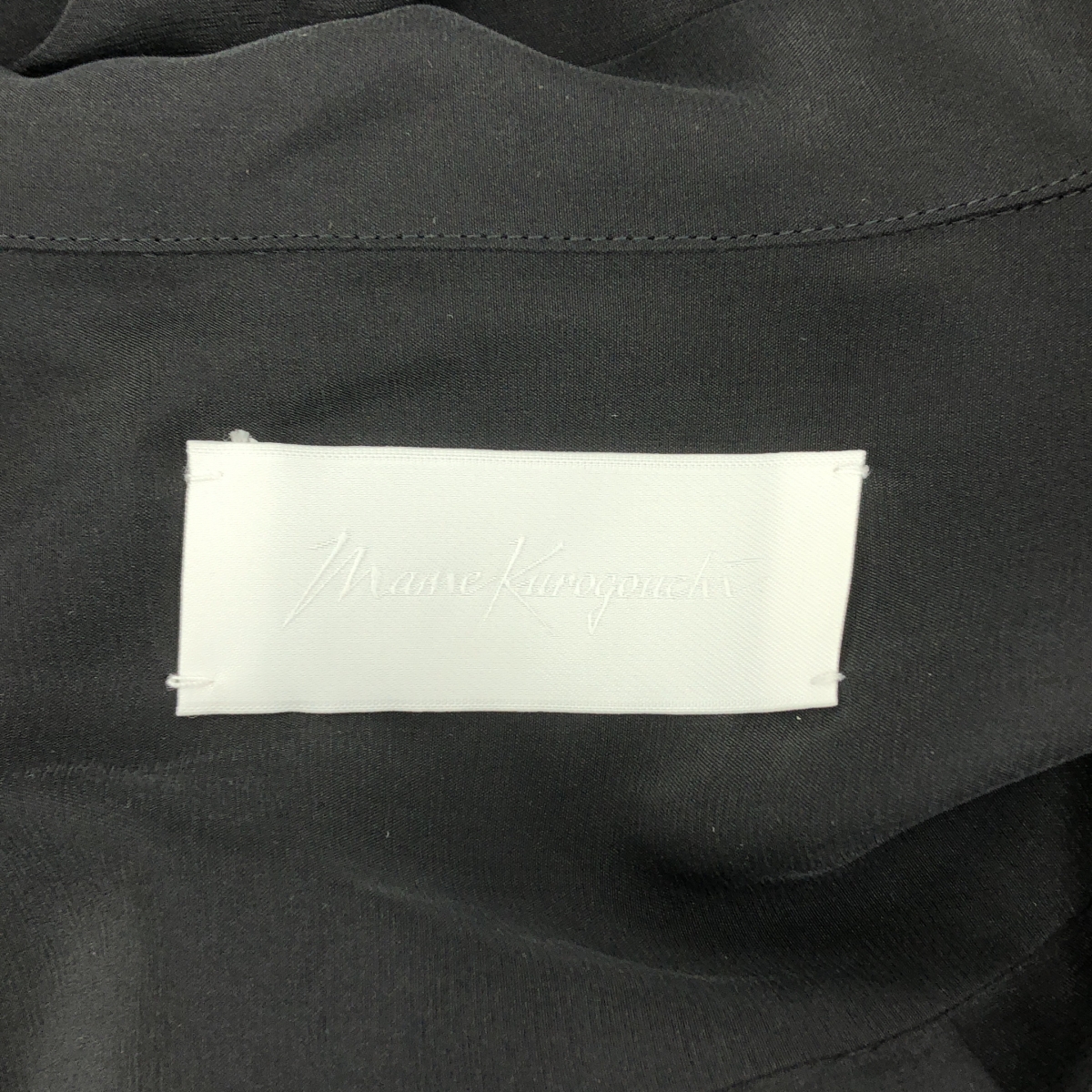 Mame Kurogouchi / マメクロゴウチ Silk Cupra Floral Embroidery Open Collar Shirt / シルク エンブロイダリー オープンカラー シャツ